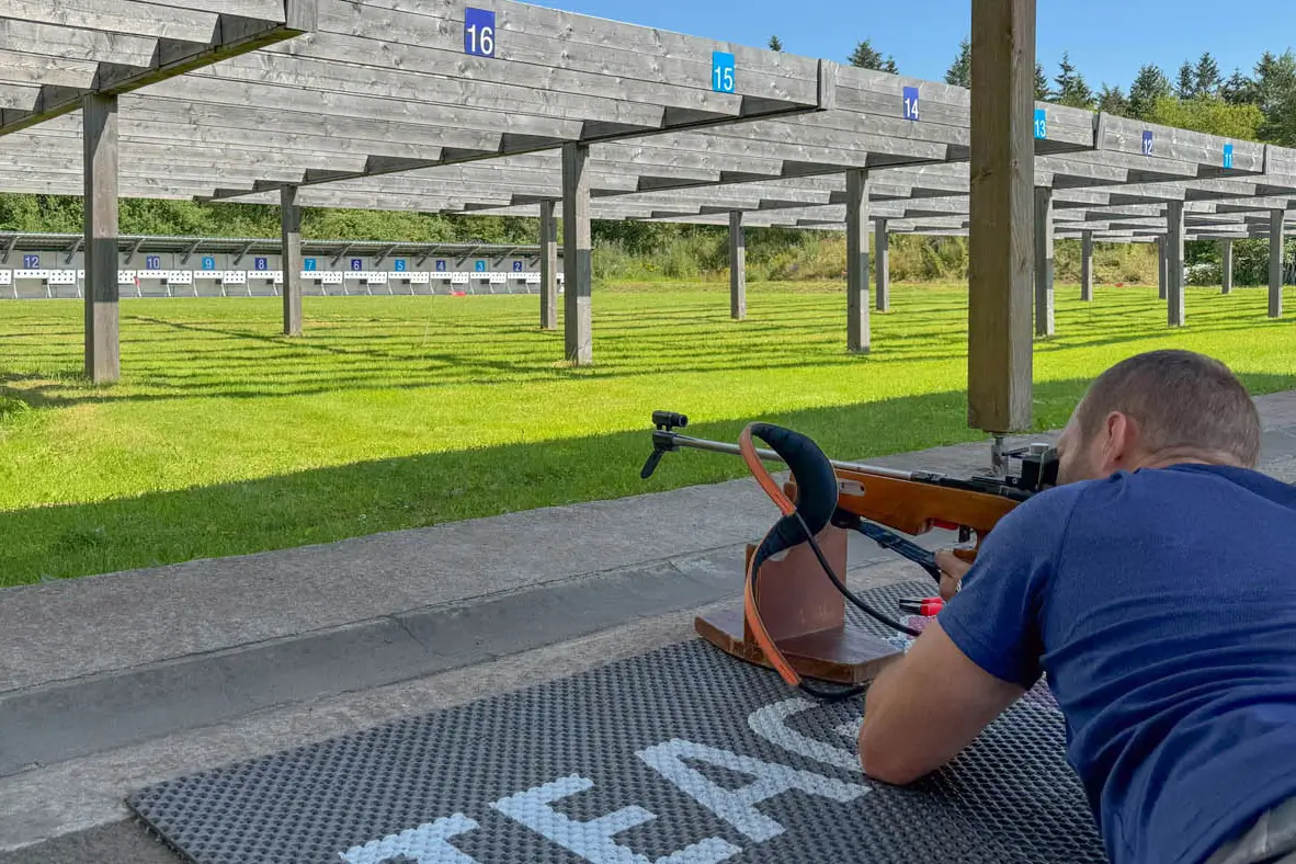 Biathlonschiessen für Gäste in Oberhof.