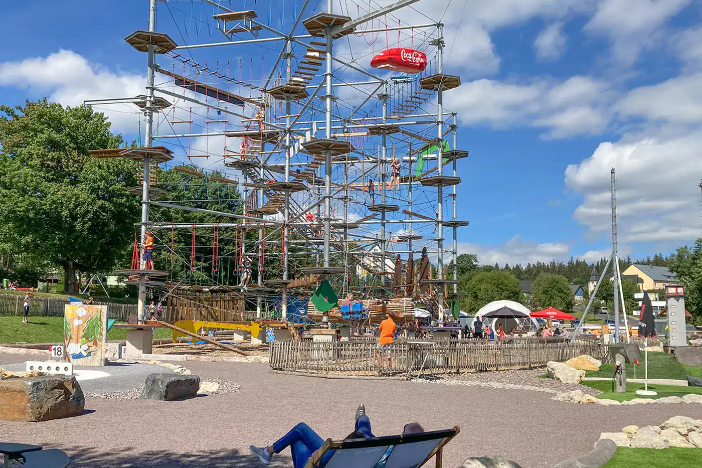 Golfkletterpark Oberhof. Tipp für Gruppenreisen im Thüringer Wald Golfkletterpark Oberhof. Tipp für Gruppenreisen im Thüringer Wald